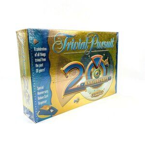 Trivial Pursuit 20th Anniversary Edition Board Game Factory Sealed 2 to 6 player